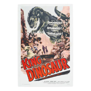 KING DINOSAIR Horror Monster Movie Poster
