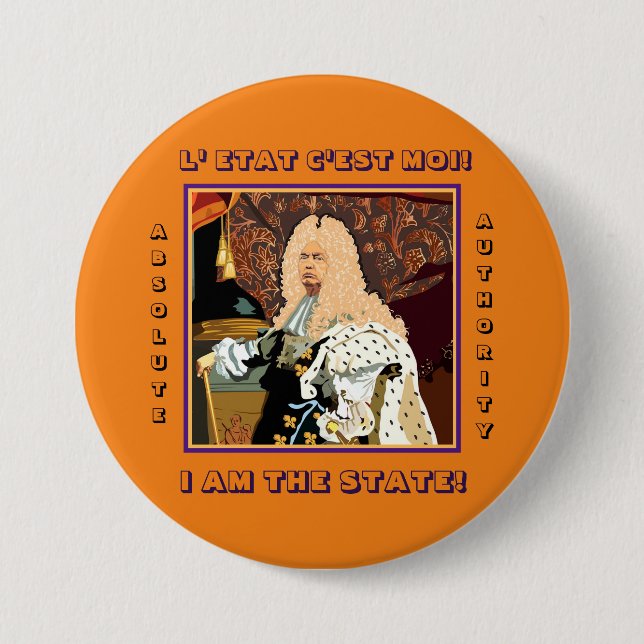 King Donald Trump Button (Front)