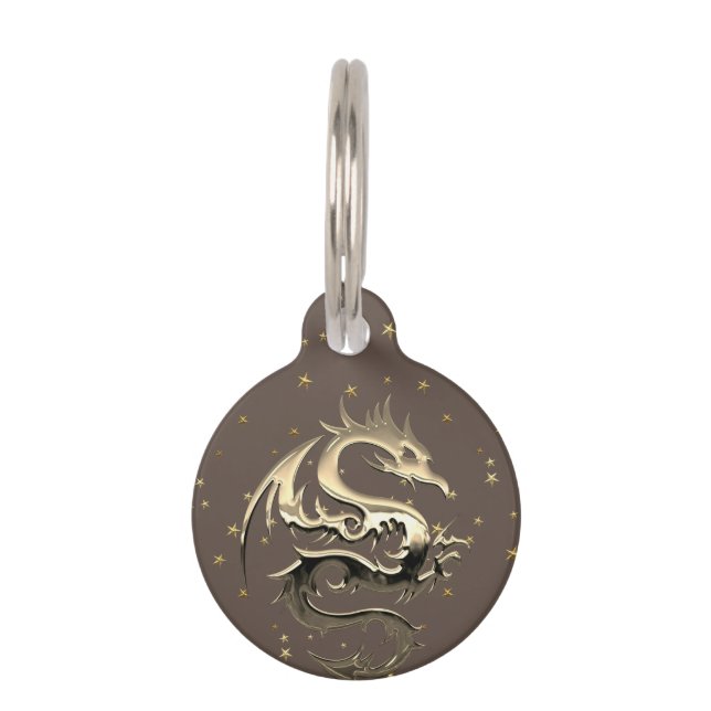 King Dragon Pet ID Tag (Front)