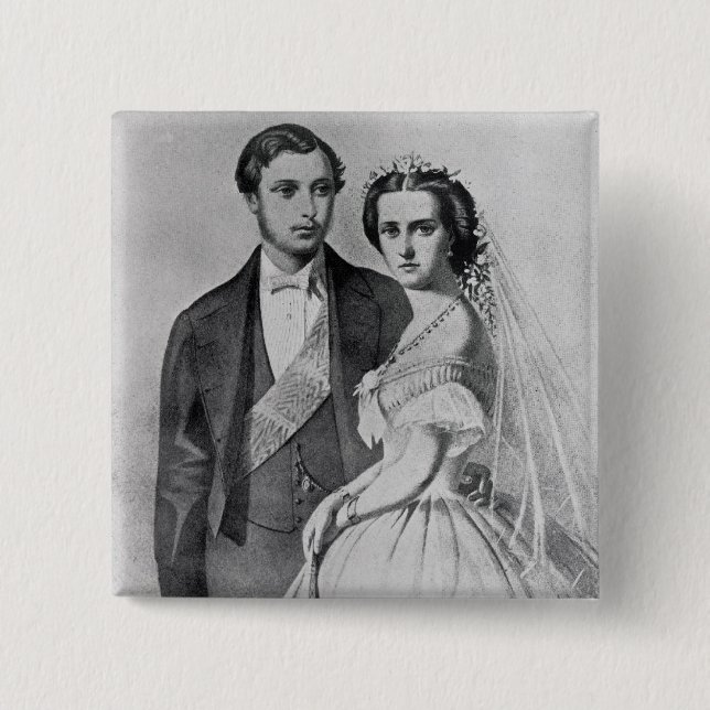 King Edward and Queen Alexandra Button (Front)