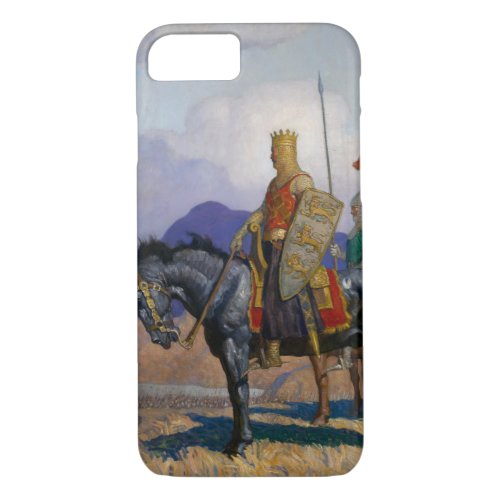 King Edward Views The Battle c 1921 by NC Wyeth iPhone 87 Case