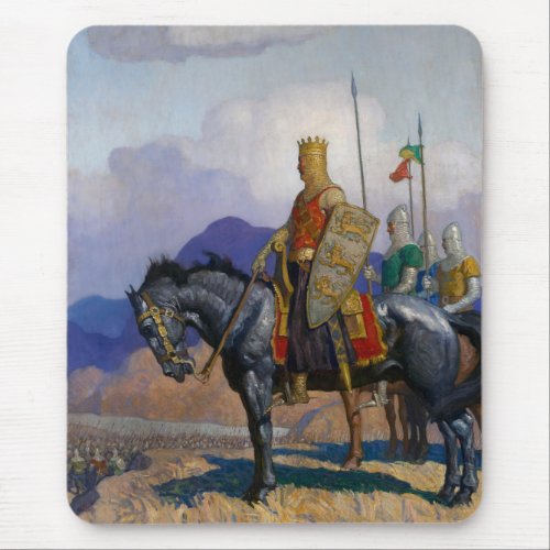 King Edward Views The Battle c 1921 by NC Wyeth Mouse Pad