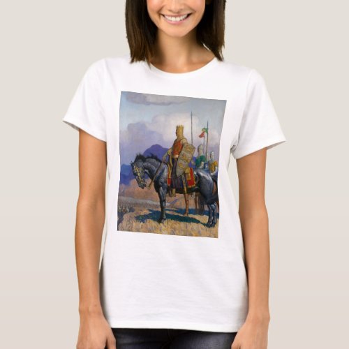 King Edward Views The Battle c 1921 by NC Wyeth T_Shirt