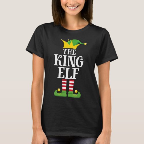 King Elf Family Matching Christmas Group Elf Pajam T_Shirt