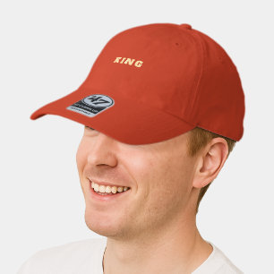 KING Embroidery Style and Handsome Orange Color 47 Brand Hat