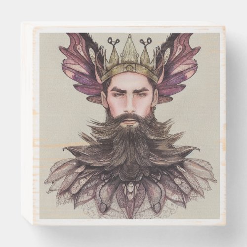 King Eric _ Fairy Watercolor Painting Wooden Box Sign