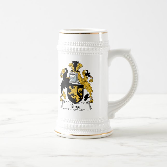 King Family Crest Beer Stein (Right)