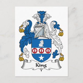 King Family Crest Postcard