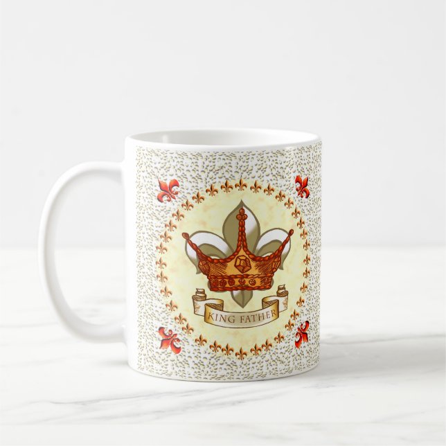 King Father Banner Crown  mug (Left)