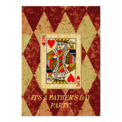 King Father's Day Invitation