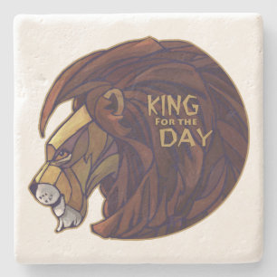 King for the Day Stone Coaster
