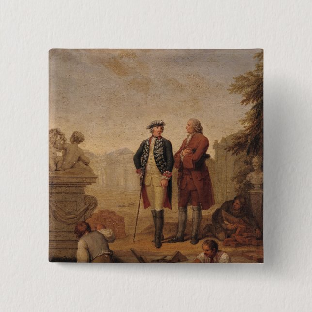 King Frederick II of Prussia Pinback Button (Front)