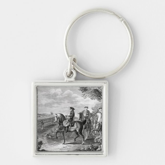 King Frederick II of Prussia  reviewing the Keychain (Front)