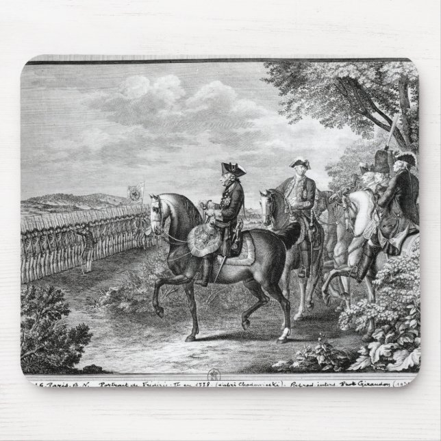 King Frederick II of Prussia  reviewing the Mouse Pad (Front)