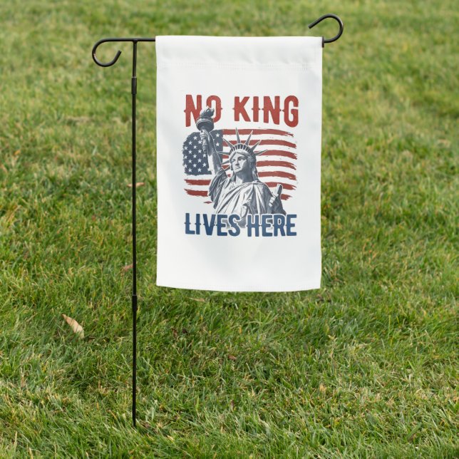 King Free Since 1776 No Kings In America   Garden Flag (In SItu)