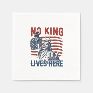 King Free Since 1776 No Kings In America   Napkins