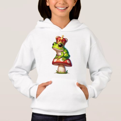 KING FROG SIT ON MUSHROOM HOODIE