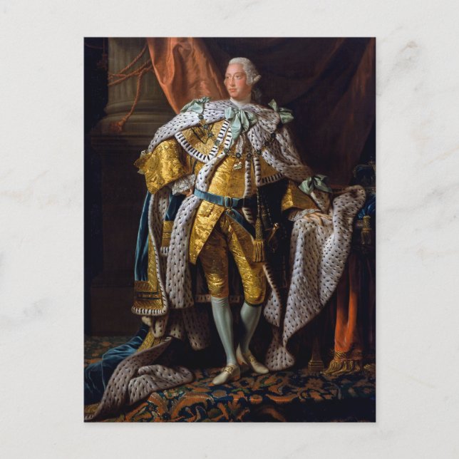 King George III by Allan Ramsay 1762 Postcard (Front)