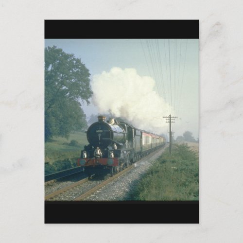 King George V works BRs return_Steam Trains Postcard