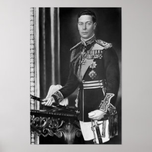 King George VI of England Portrait - Circa 1940 Poster