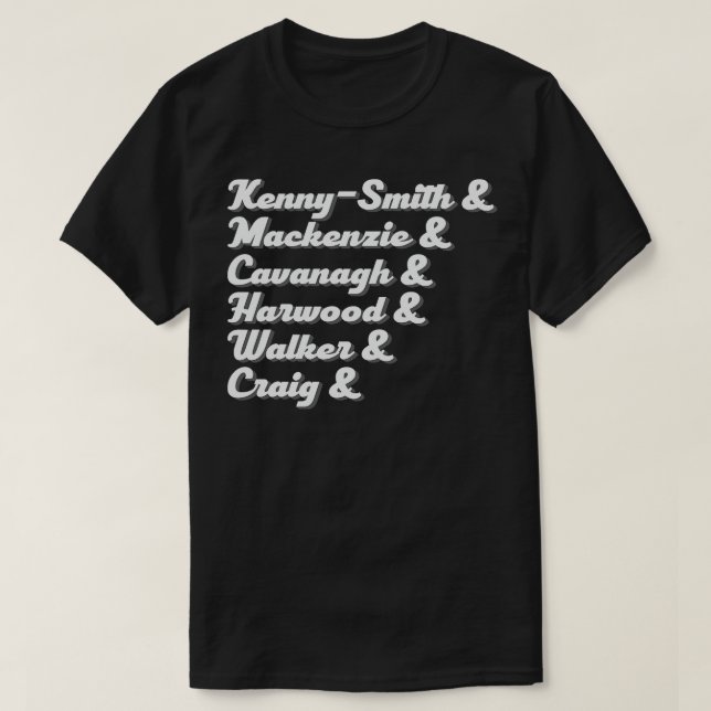 King Gizzard And The Lizard Wizard Name List T-Shirt (Design Front)