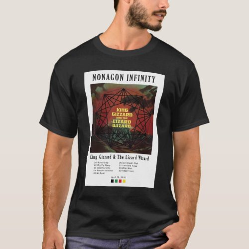 King Gizzard and The Lizard Wizard Nonagon Infinit T_Shirt