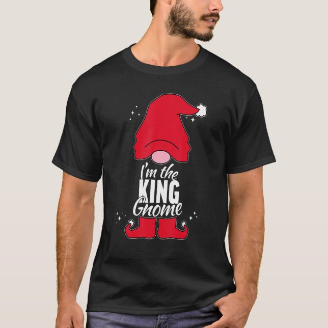 King Gnome Matching Family Group Pictures on Chris T-Shirt (Front)