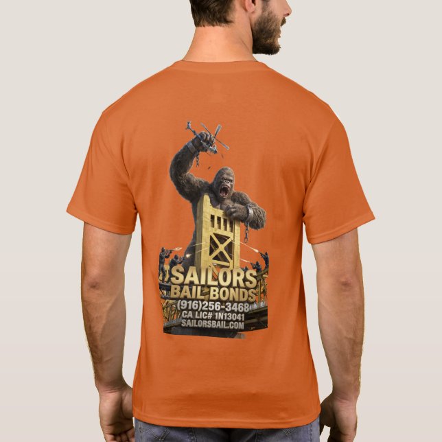 King Gorilla Engages LEO T-Shirt (Back)