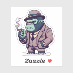 king gorilla,mafia gorilla, sticker