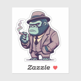 king gorilla,mafia gorilla, sticker