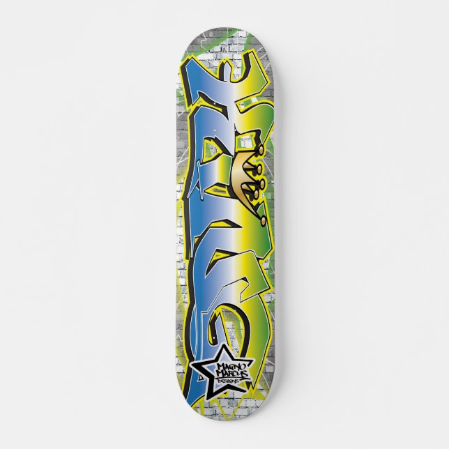 King Graffiti Skateboard Deck (Front)