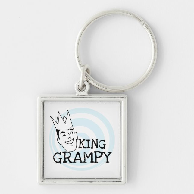 King Grampy Tshirts and Gifts Keychain (Front)