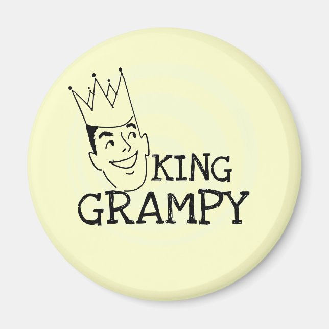 King Grampy Tshirts and Gifts Magnet (Front)