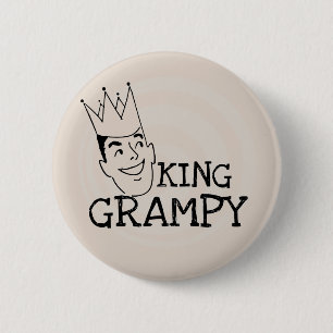 King Grampy Tshirts and Gifts Pinback Button