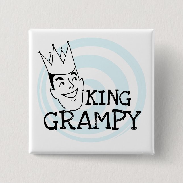 King Grampy Tshirts and Gifts Pinback Button (Front)