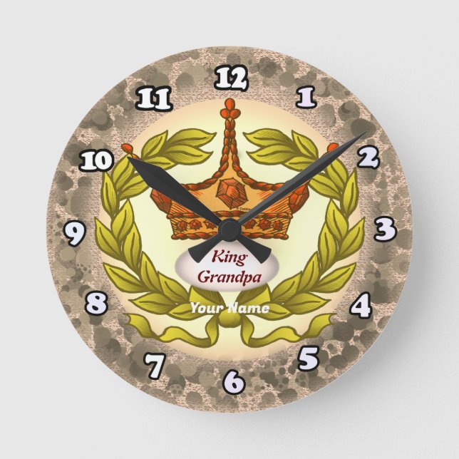 King Grandpa  Clock (Front)