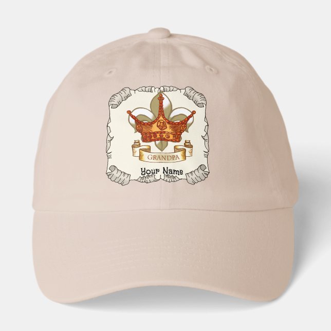 King GrandPa Crown  hat (Front)
