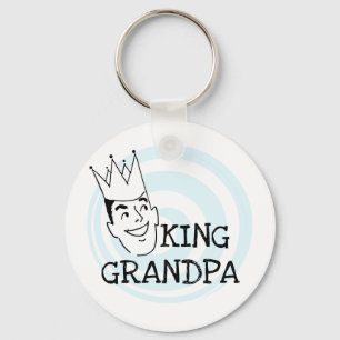 King Grandpa T-shirts and Gifts Keychain