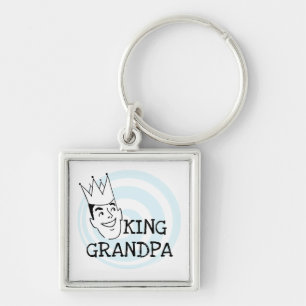 King Grandpa T-shirts and Gifts Keychain