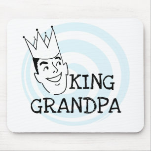 King Grandpa T-shirts and Gifts Mouse Pad