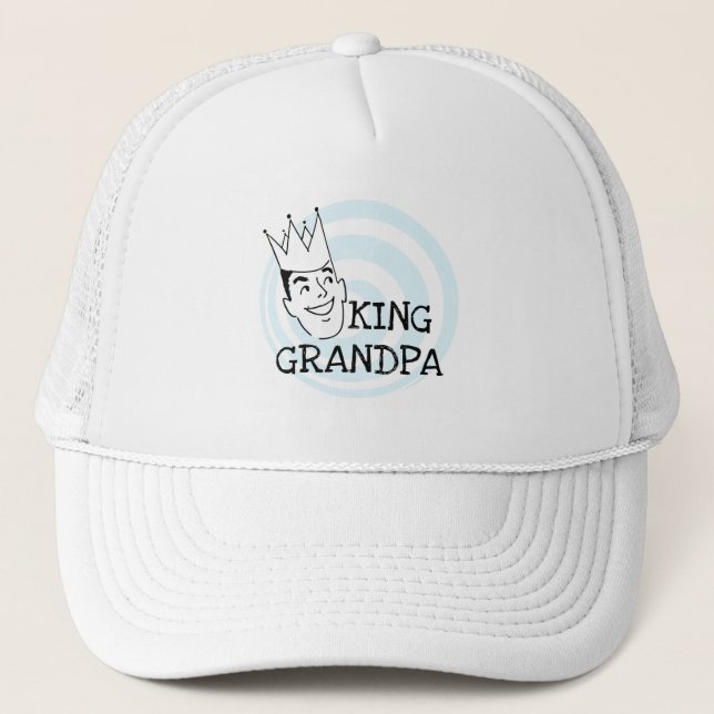 King Grandpa T-shirts and Gifts Trucker Hat (Front)