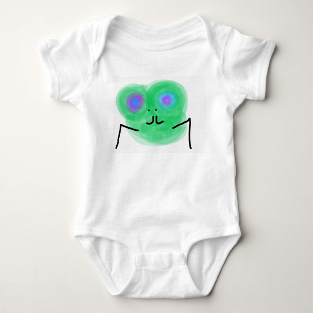 King Groggy the king of the froggys Baby Bodysuit (Front)