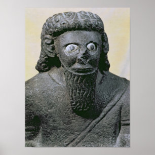 King Hadad, from the Palace at Tell-Halaf, Syria Poster