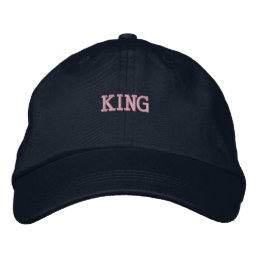 KING Handsome Looking Embroidered-Hat Super Visor  Embroidered Baseball Cap