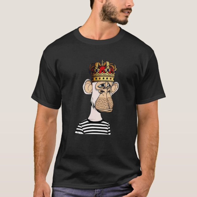 King Hat Monkey Animal Chimpanzee Prison Primate G T-Shirt (Front)