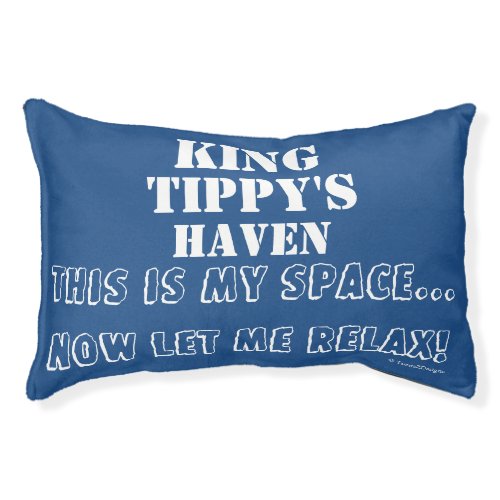 King Haven Relax Humor Blue Pet Bed