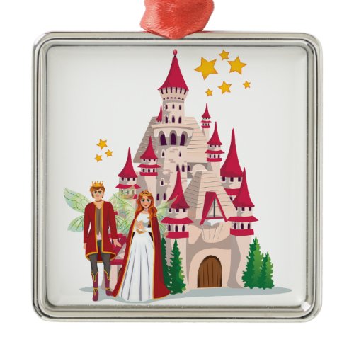 King Henry and Queen Olivia Metal Ornament