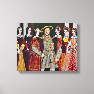 King Henry the Eighth and his Six Wives Canvas Print