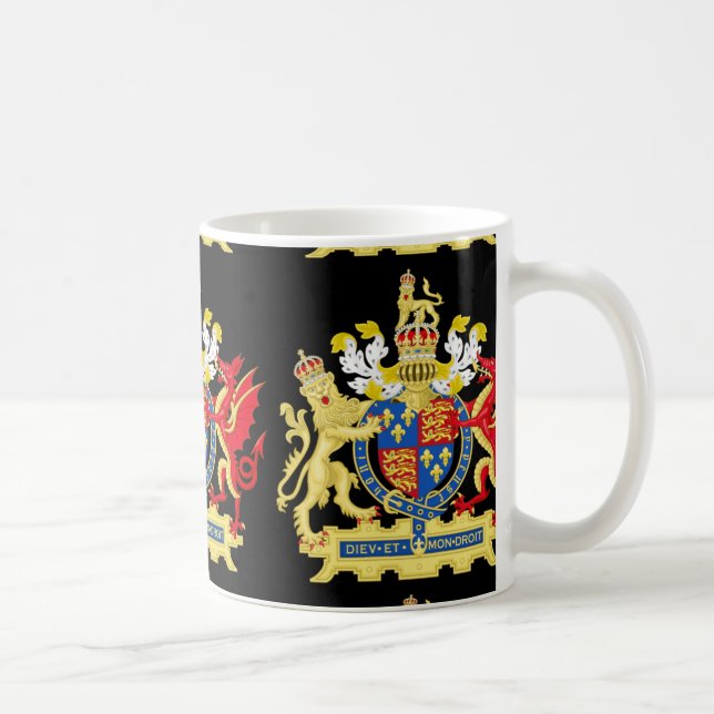 KING HENRY THE EIGHTH COAT OF ARMS COFFEE MUG (Right)