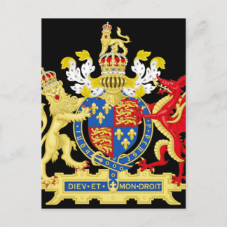 KING HENRY THE EIGHTH COAT OF ARMS POSTCARD